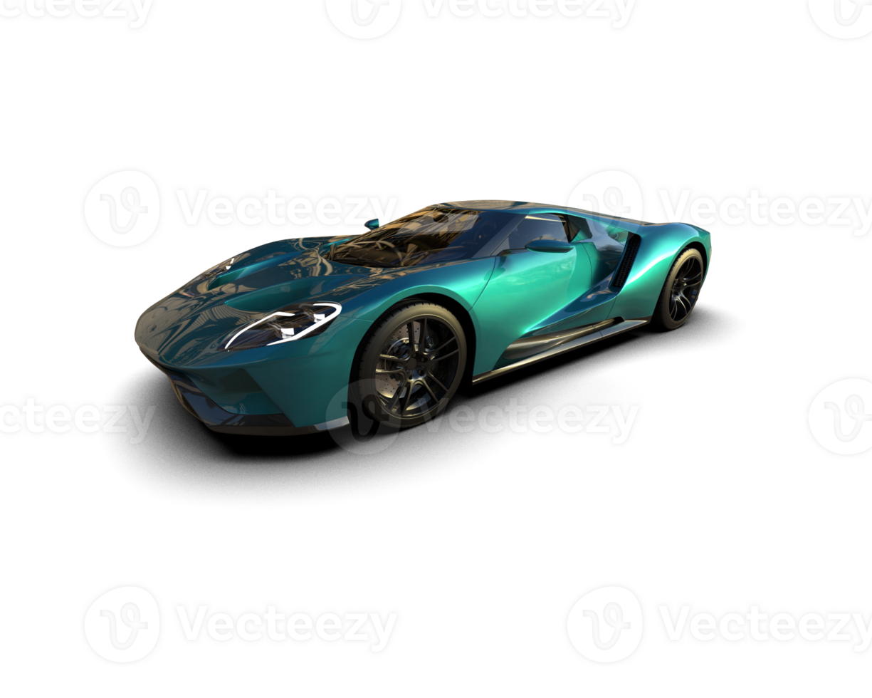 Realistic sport car isolated on background. 3d rendering - illustration png