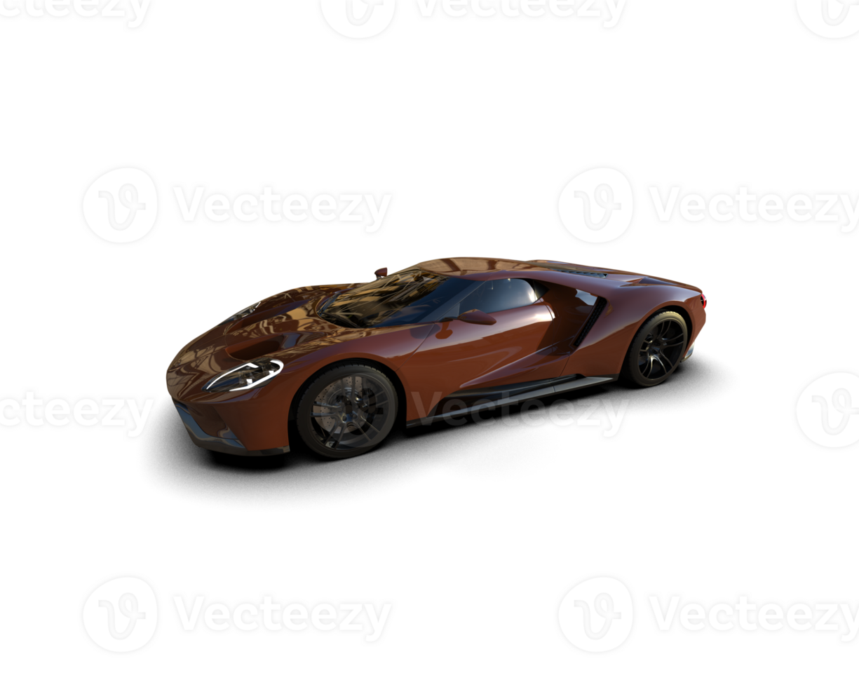 Realistic sport car isolated on background. 3d rendering - illustration png