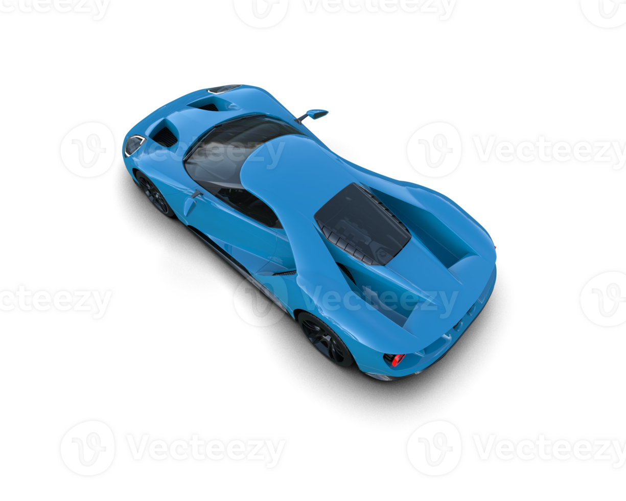 Realistic sport car isolated on background. 3d rendering - illustration png