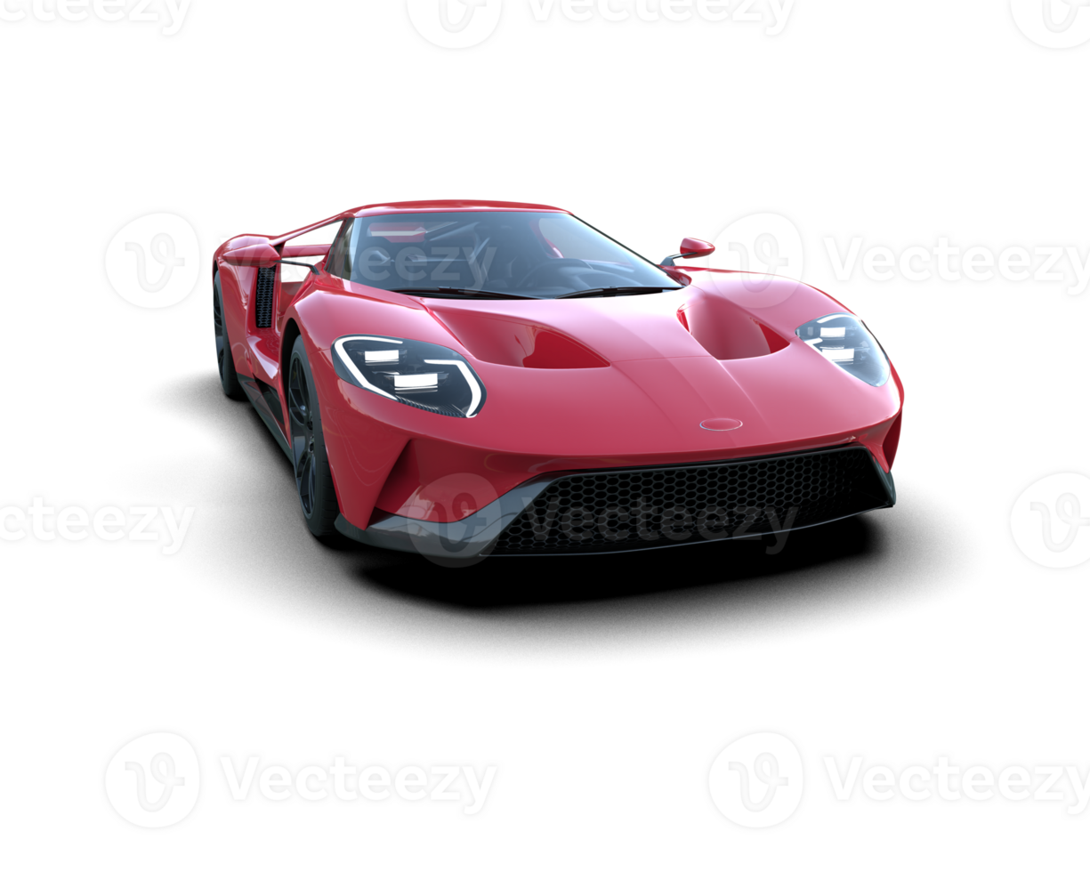 Realistic sport car isolated on background. 3d rendering - illustration png