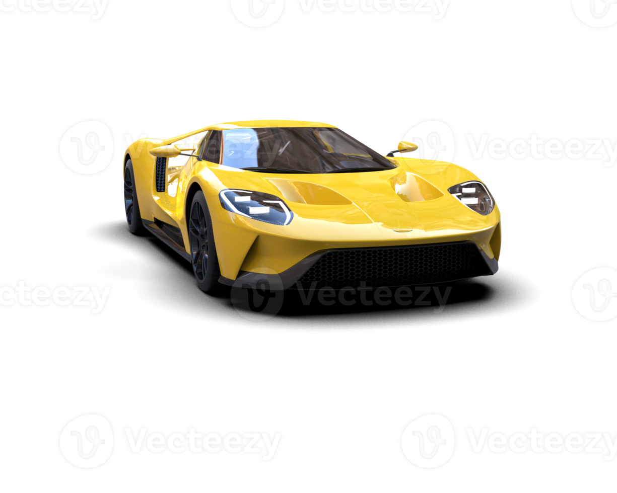 Realistic sport car isolated on background. 3d rendering - illustration png