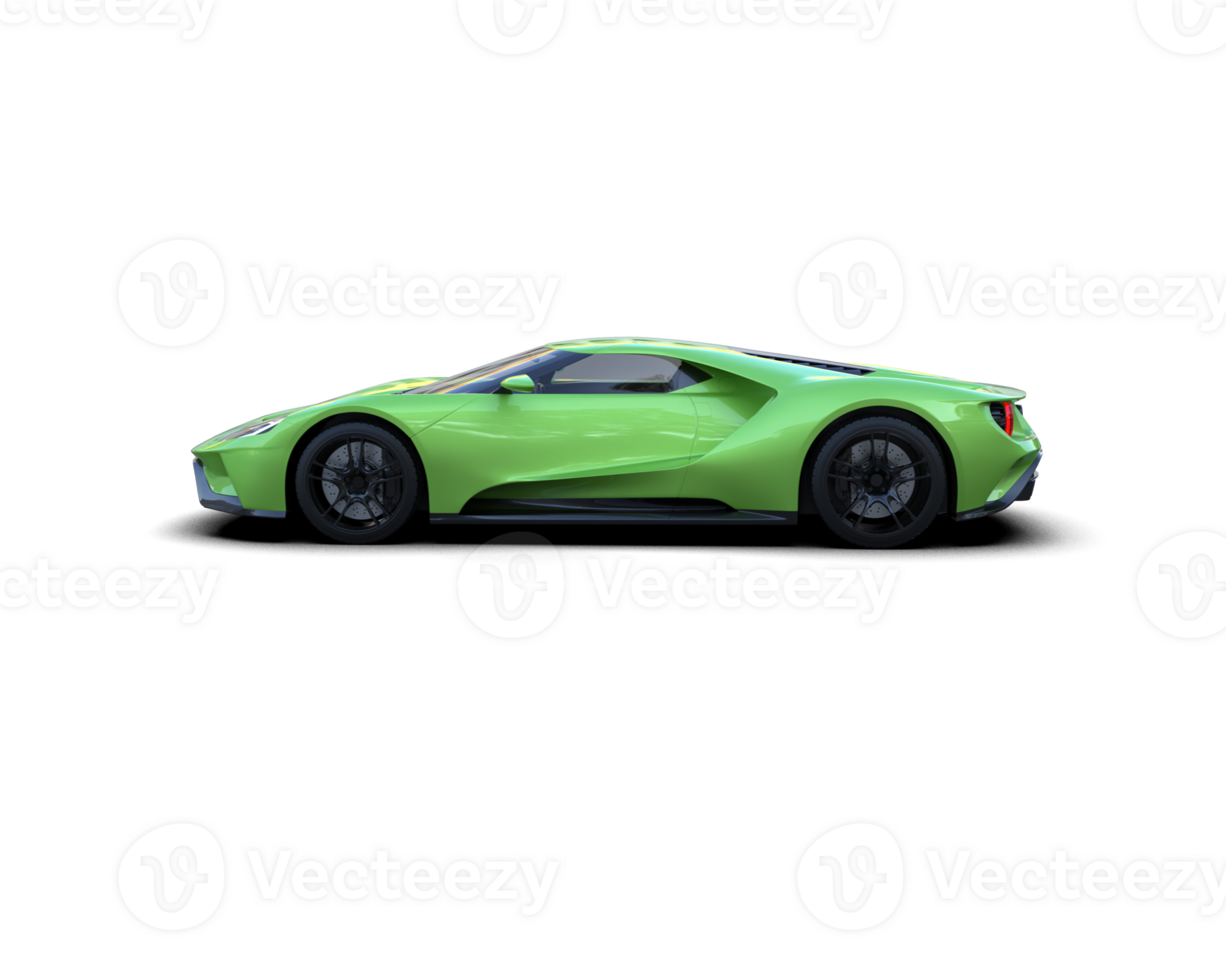 Realistic sport car isolated on background. 3d rendering - illustration png