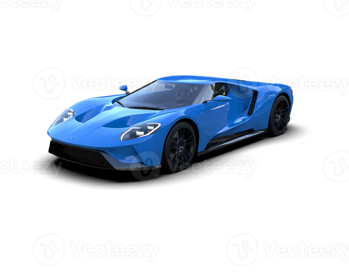 Realistic sport car isolated on background. 3d rendering - illustration png