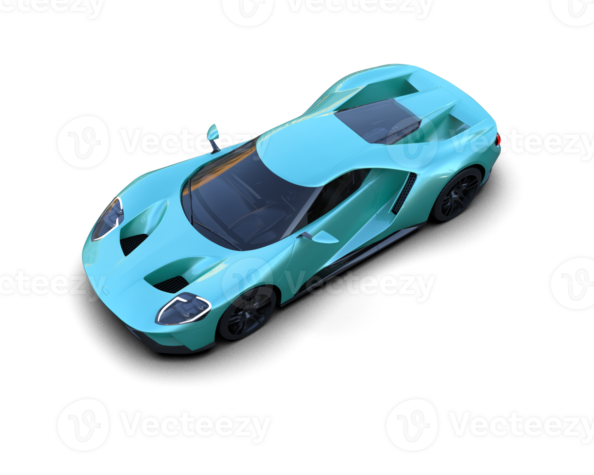 Realistic sport car isolated on background. 3d rendering - illustration png
