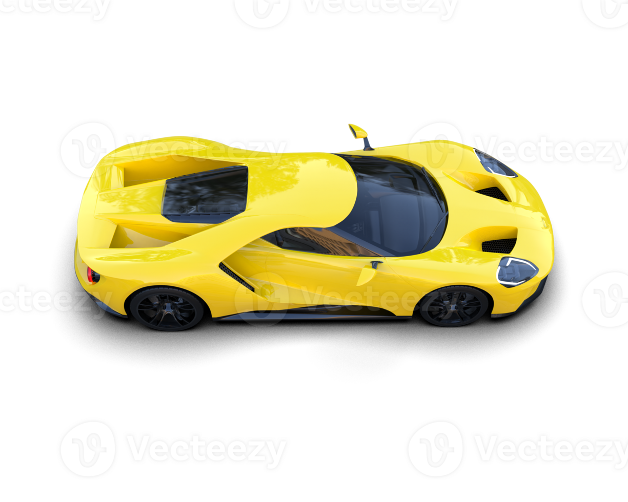 Realistic sport car isolated on background. 3d rendering - illustration png