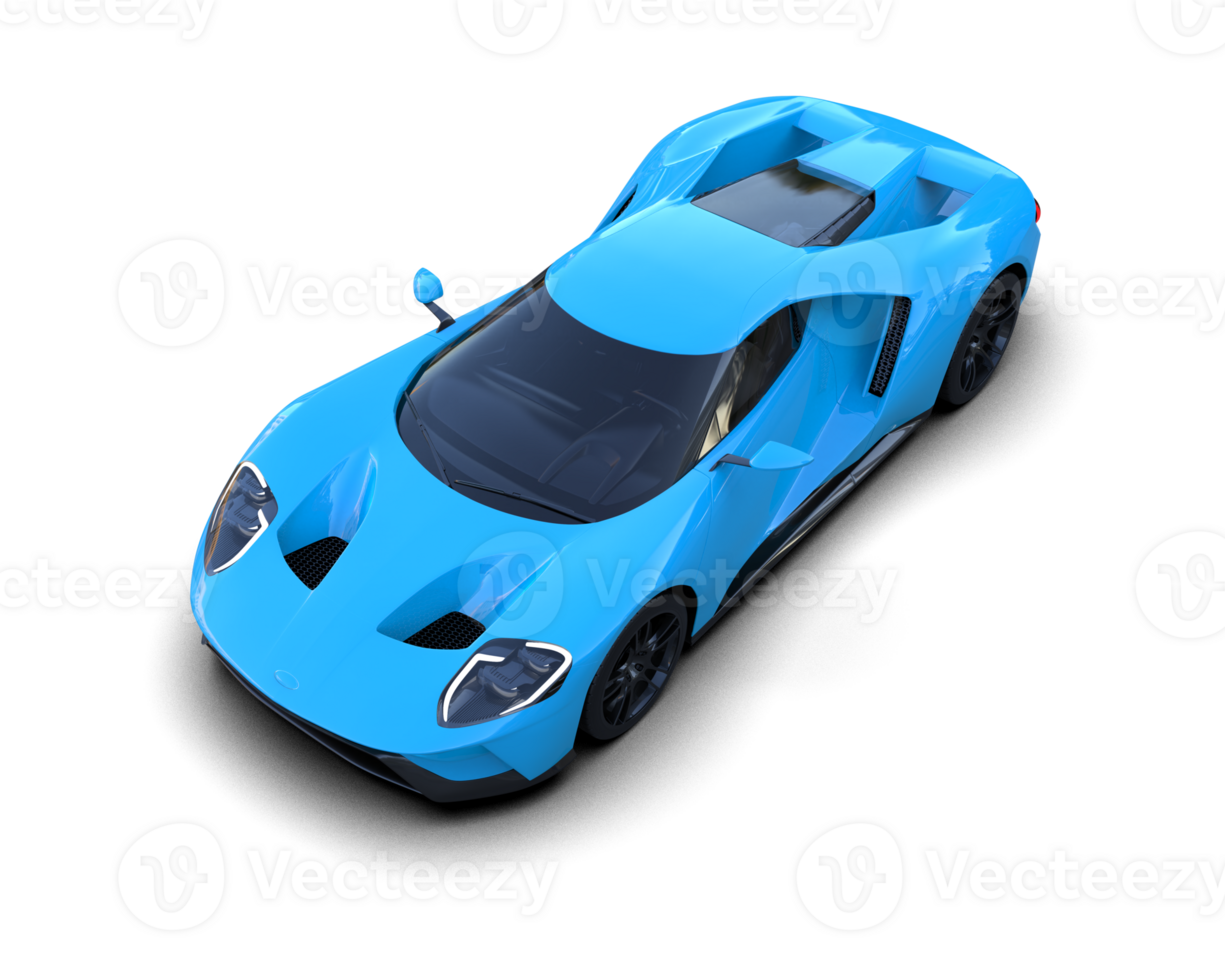 Realistic sport car isolated on background. 3d rendering - illustration png