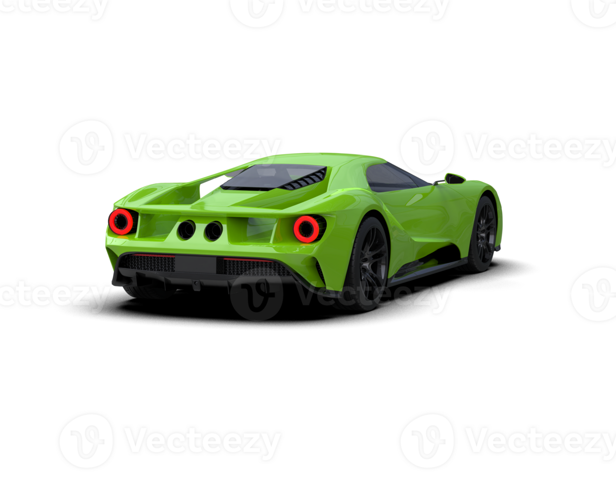 Realistic sport car isolated on background. 3d rendering - illustration png