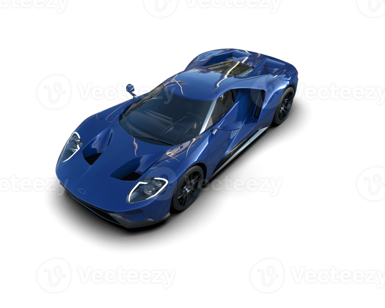 Realistic sport car isolated on background. 3d rendering - illustration png
