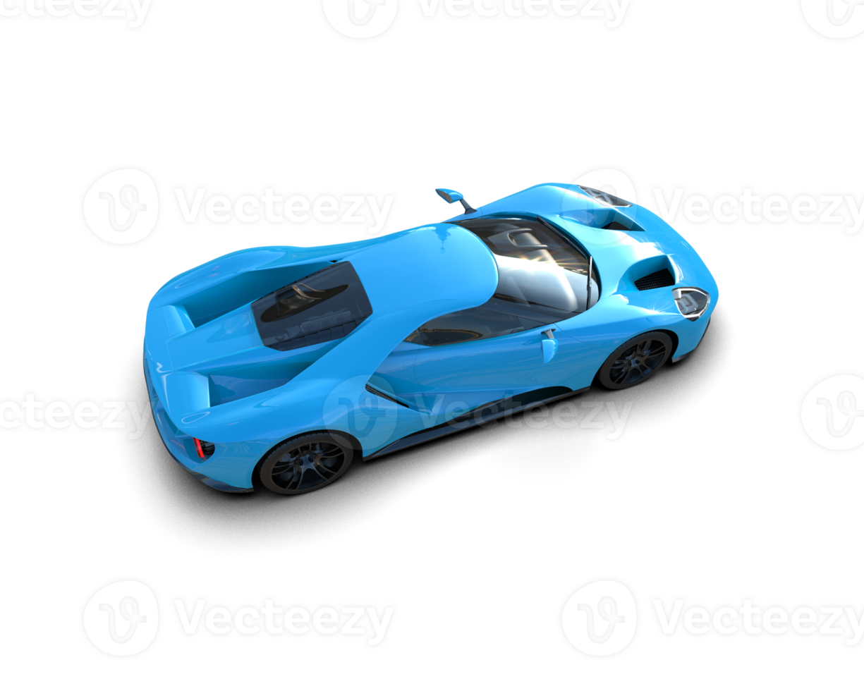 Realistic sport car isolated on background. 3d rendering - illustration png