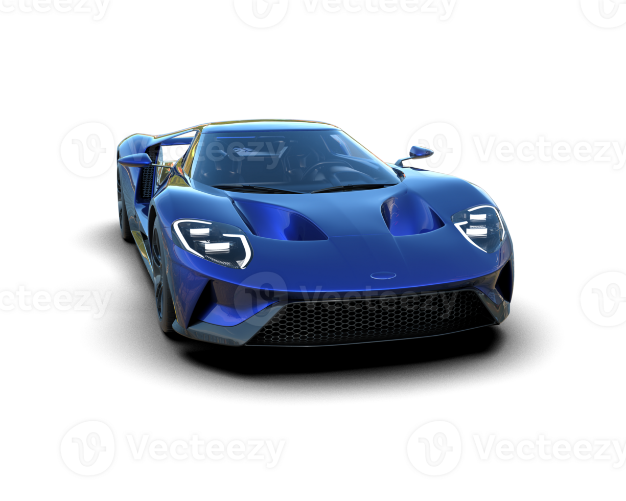 Realistic sport car isolated on background. 3d rendering - illustration png