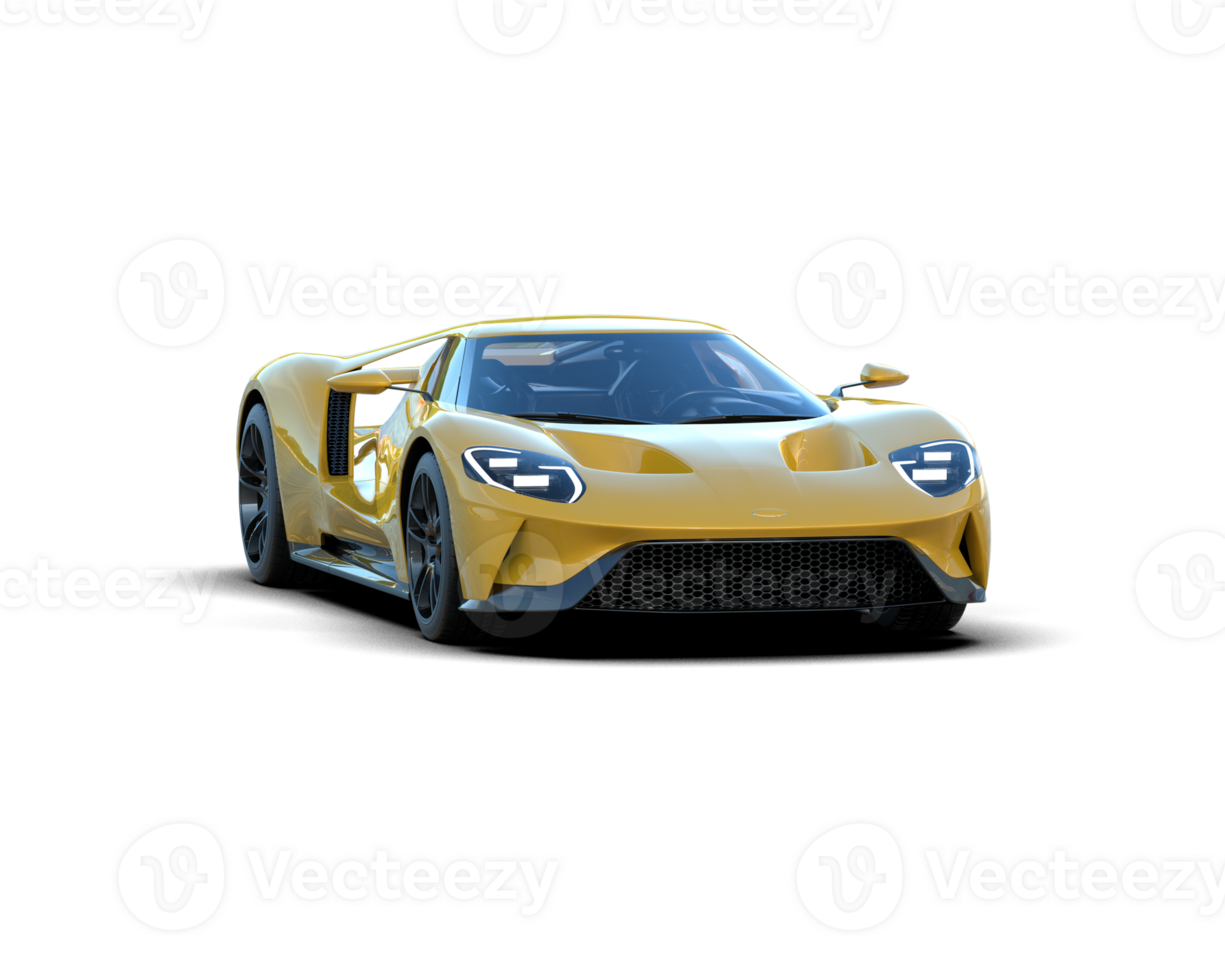 Realistic sport car isolated on background. 3d rendering - illustration png