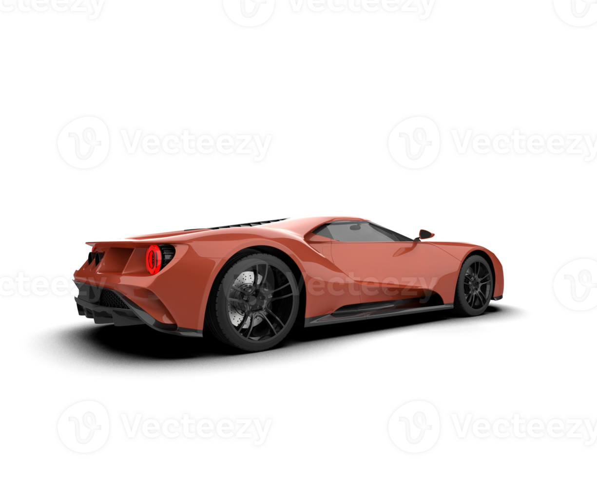 Realistic sport car isolated on background. 3d rendering - illustration png