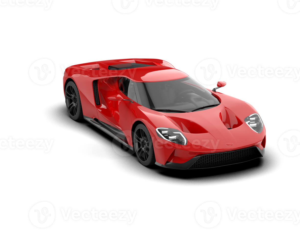 Realistic sport car isolated on background. 3d rendering - illustration png