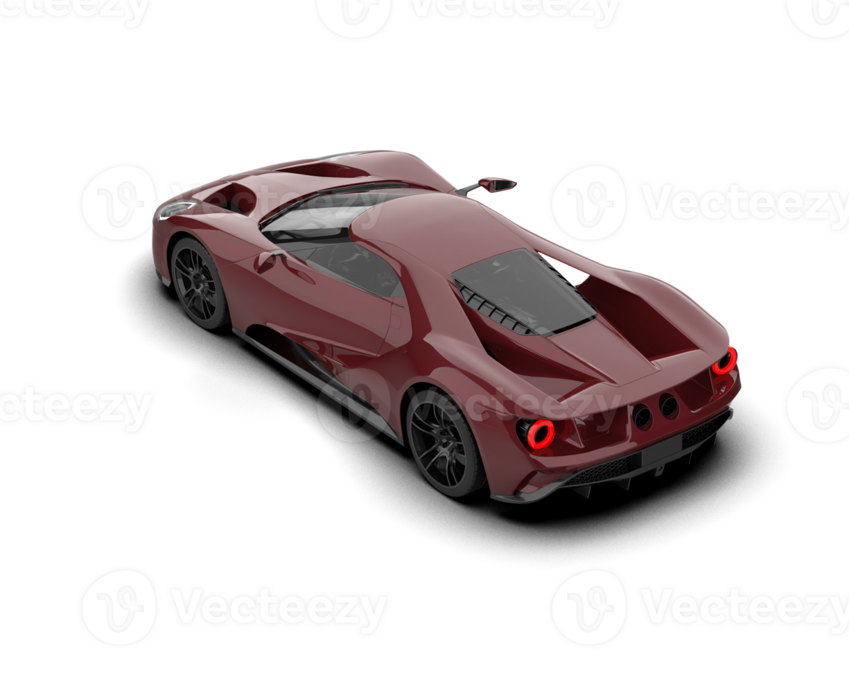Realistic sport car isolated on background. 3d rendering - illustration png