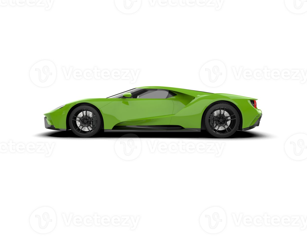 Realistic sport car isolated on background. 3d rendering - illustration png