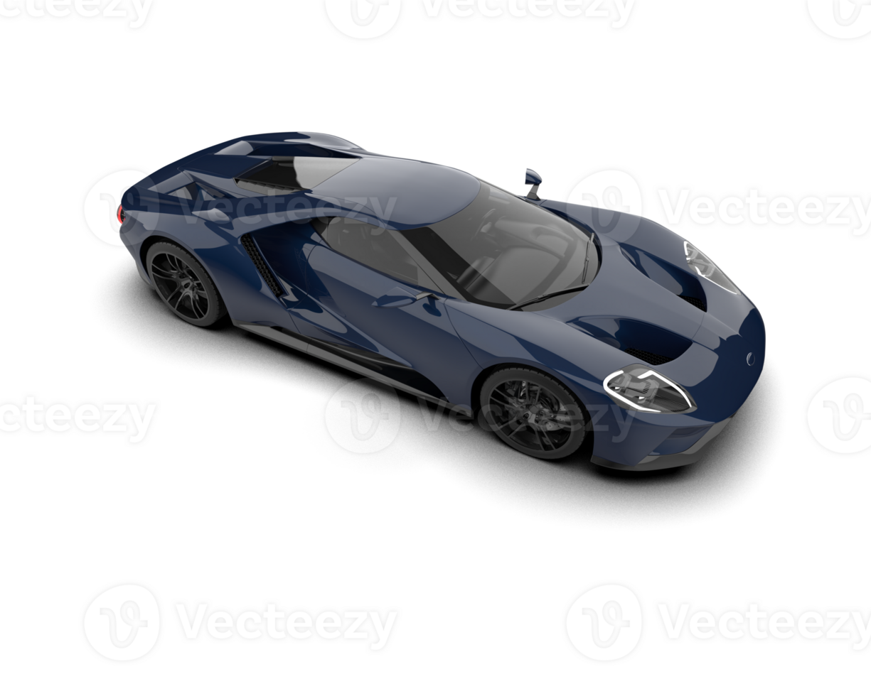 Realistic sport car isolated on background. 3d rendering - illustration png