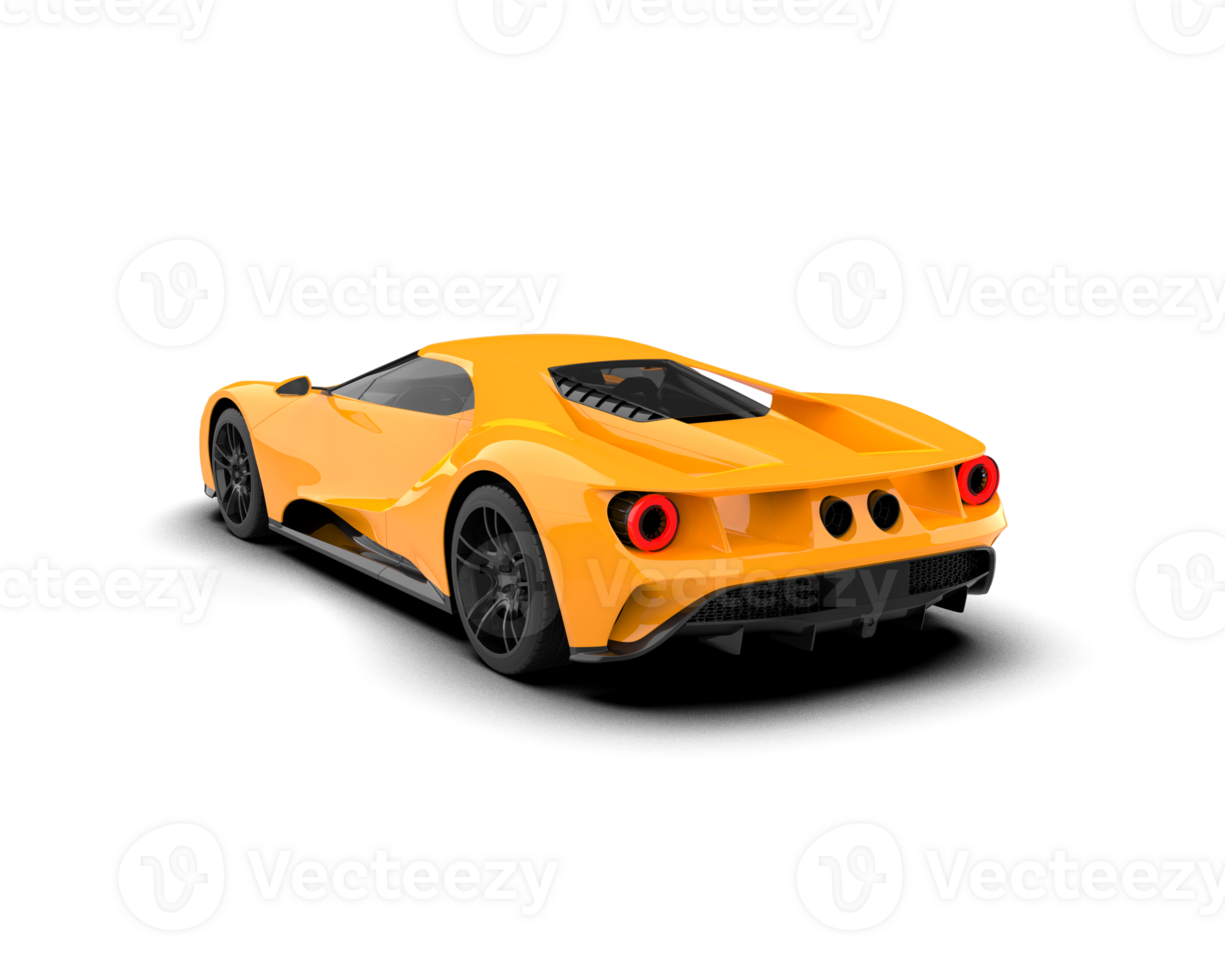 Realistic sport car isolated on background. 3d rendering - illustration png