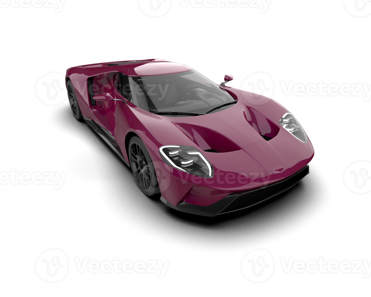 Realistic sport car isolated on background. 3d rendering - illustration png