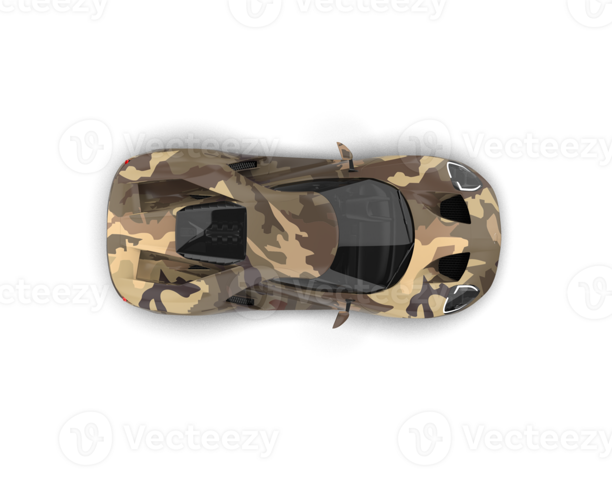 Realistic sport car isolated on background. 3d rendering - illustration png