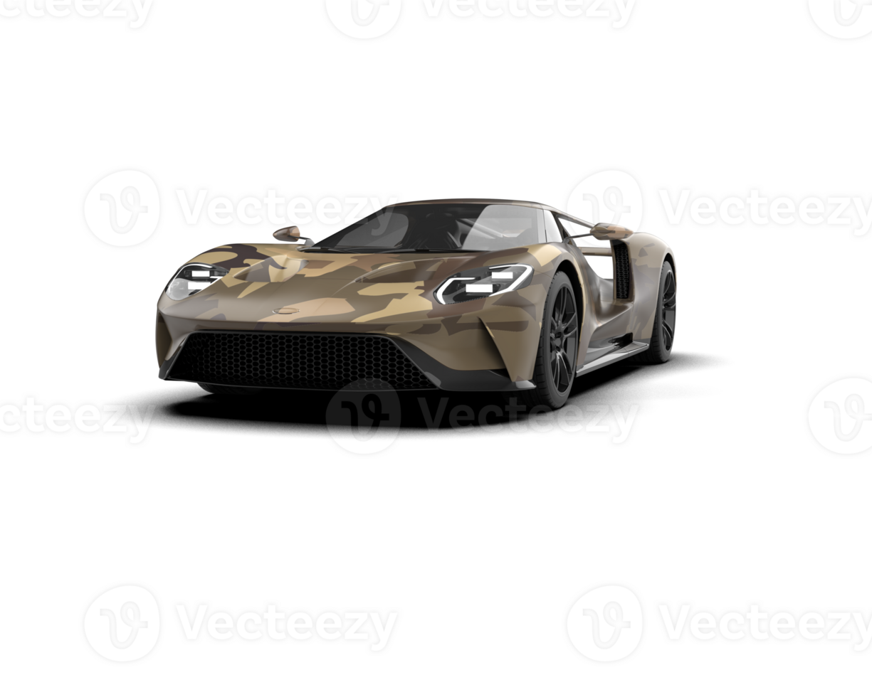 Realistic sport car isolated on background. 3d rendering - illustration png