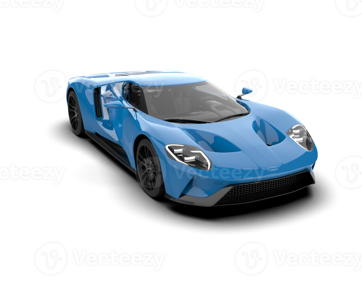 Realistic sport car isolated on background. 3d rendering - illustration png