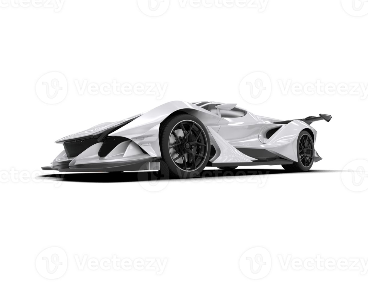 Realistic sport car isolated on background. 3d rendering - illustration png