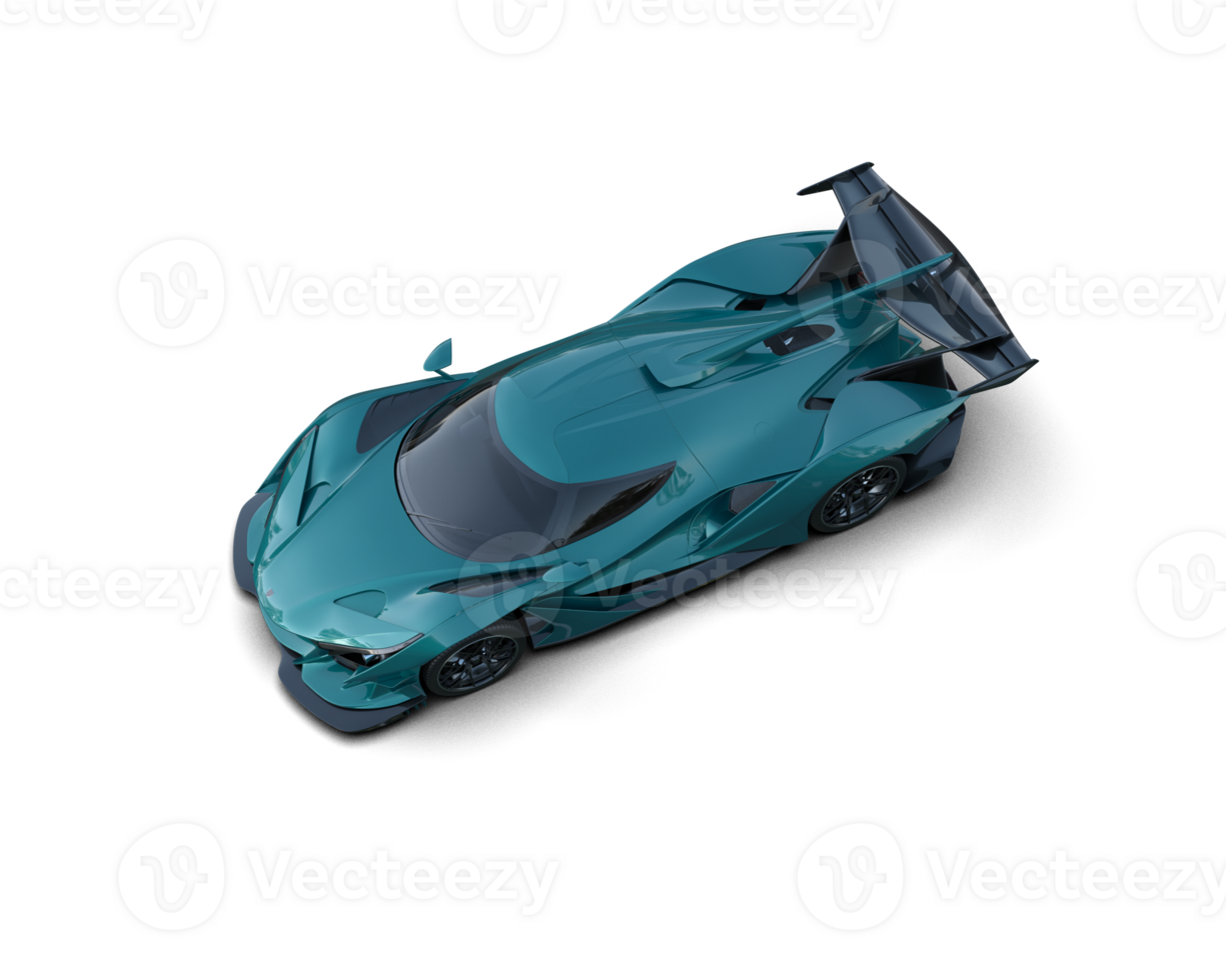 Realistic sport car isolated on background. 3d rendering - illustration png