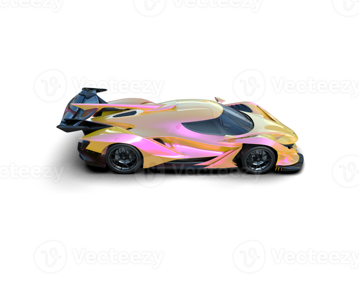 Realistic sport car isolated on background. 3d rendering - illustration png