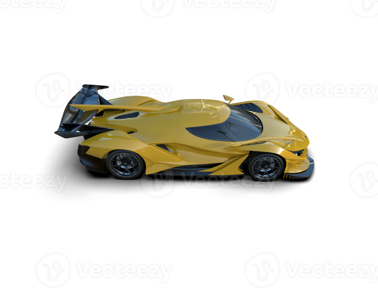 Realistic sport car isolated on background. 3d rendering - illustration png