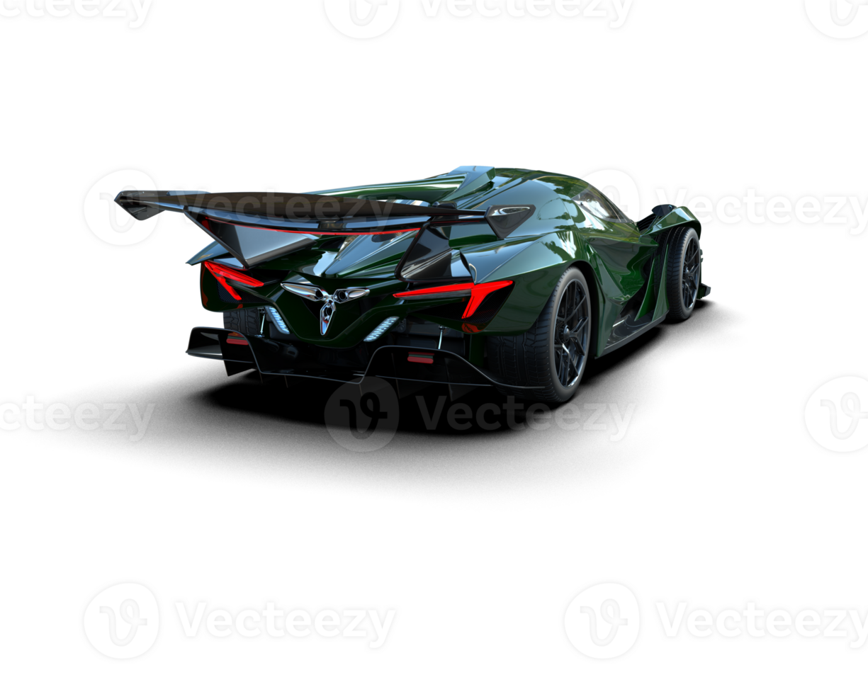 Realistic sport car isolated on background. 3d rendering - illustration png