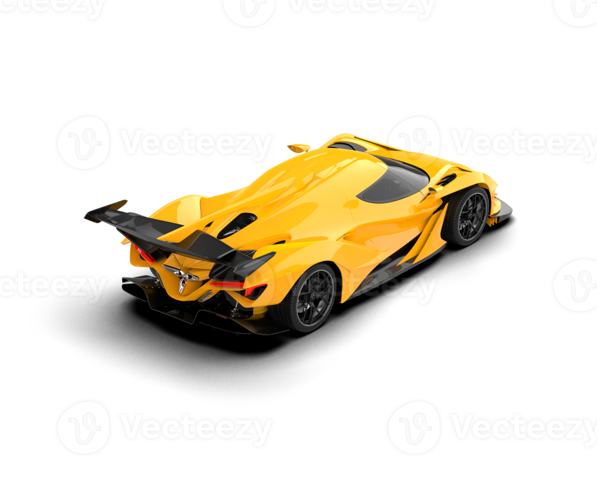 Realistic sport car isolated on background. 3d rendering - illustration png