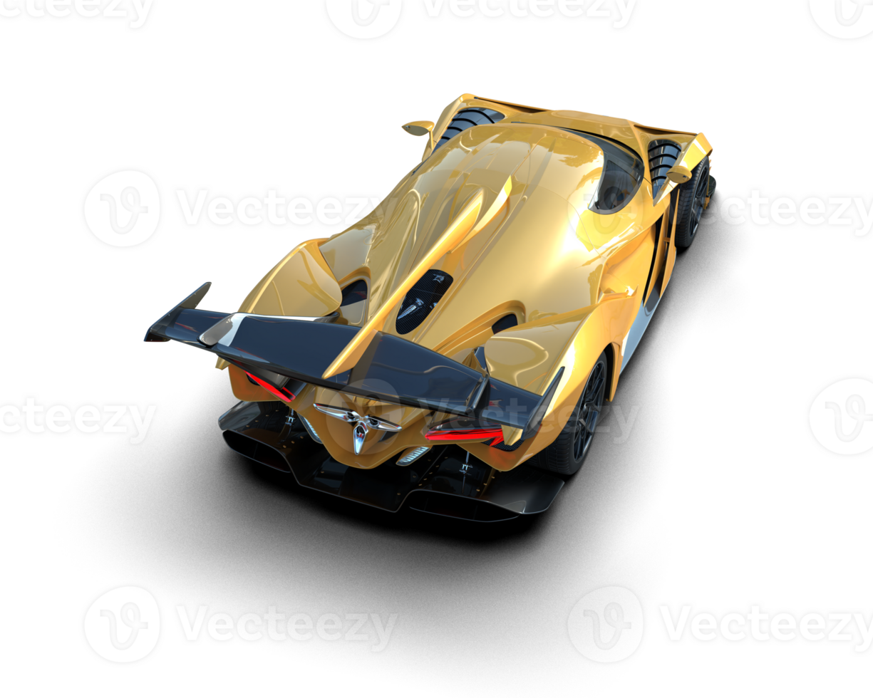 Realistic sport car isolated on background. 3d rendering - illustration png