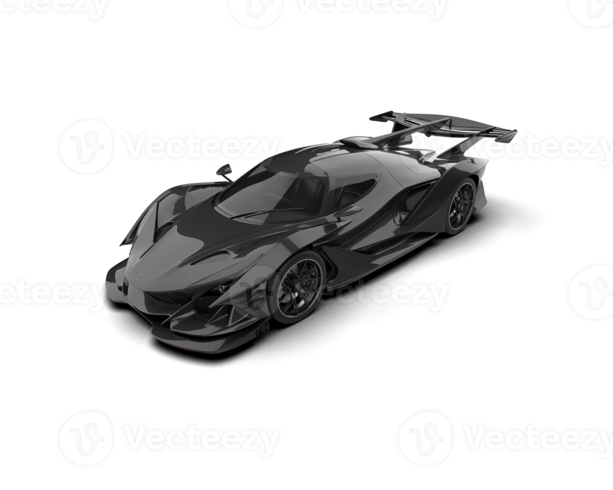 Realistic sport car isolated on background. 3d rendering - illustration png