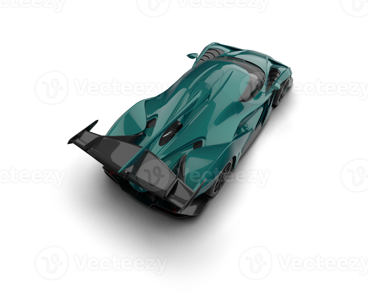 Realistic sport car isolated on background. 3d rendering - illustration png