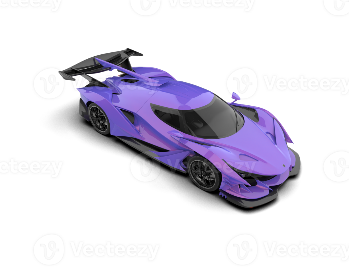 Realistic sport car isolated on background. 3d rendering - illustration png