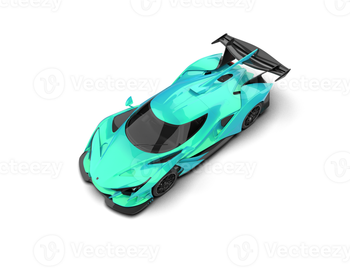 Realistic sport car isolated on background. 3d rendering - illustration png