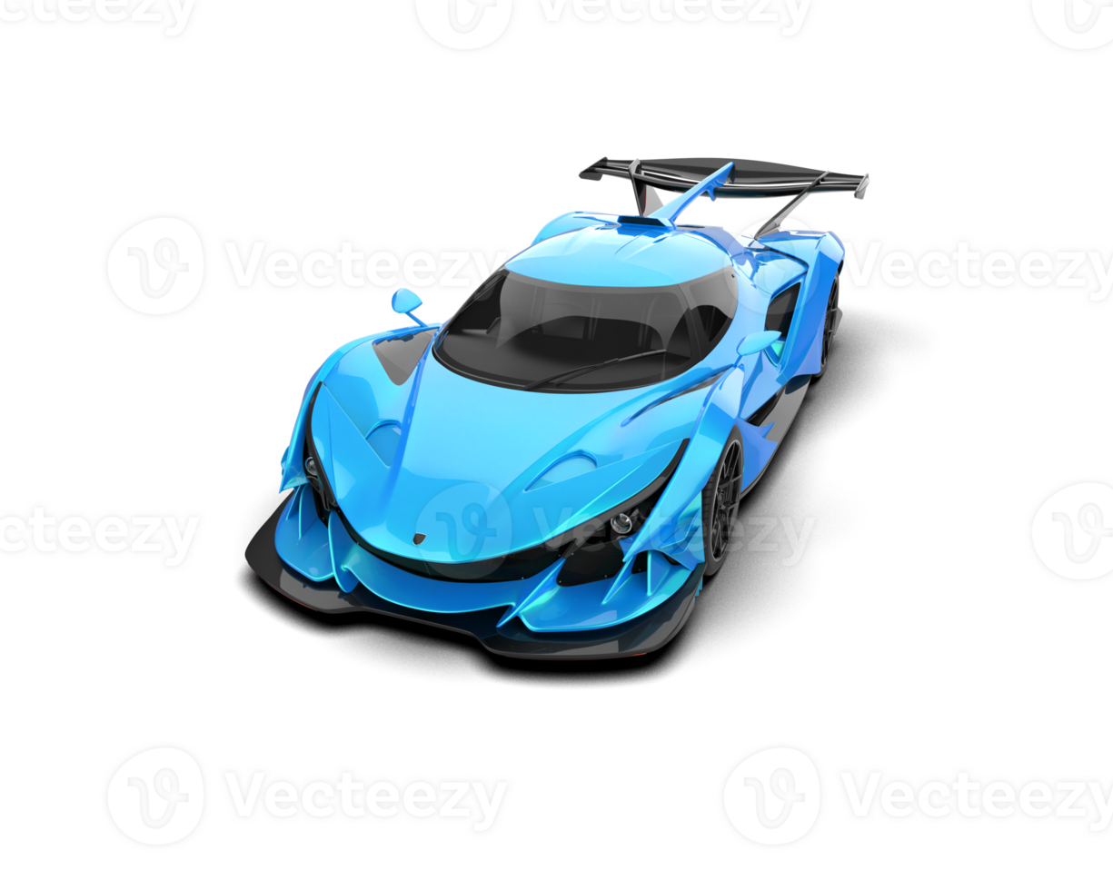 Realistic sport car isolated on background. 3d rendering - illustration png
