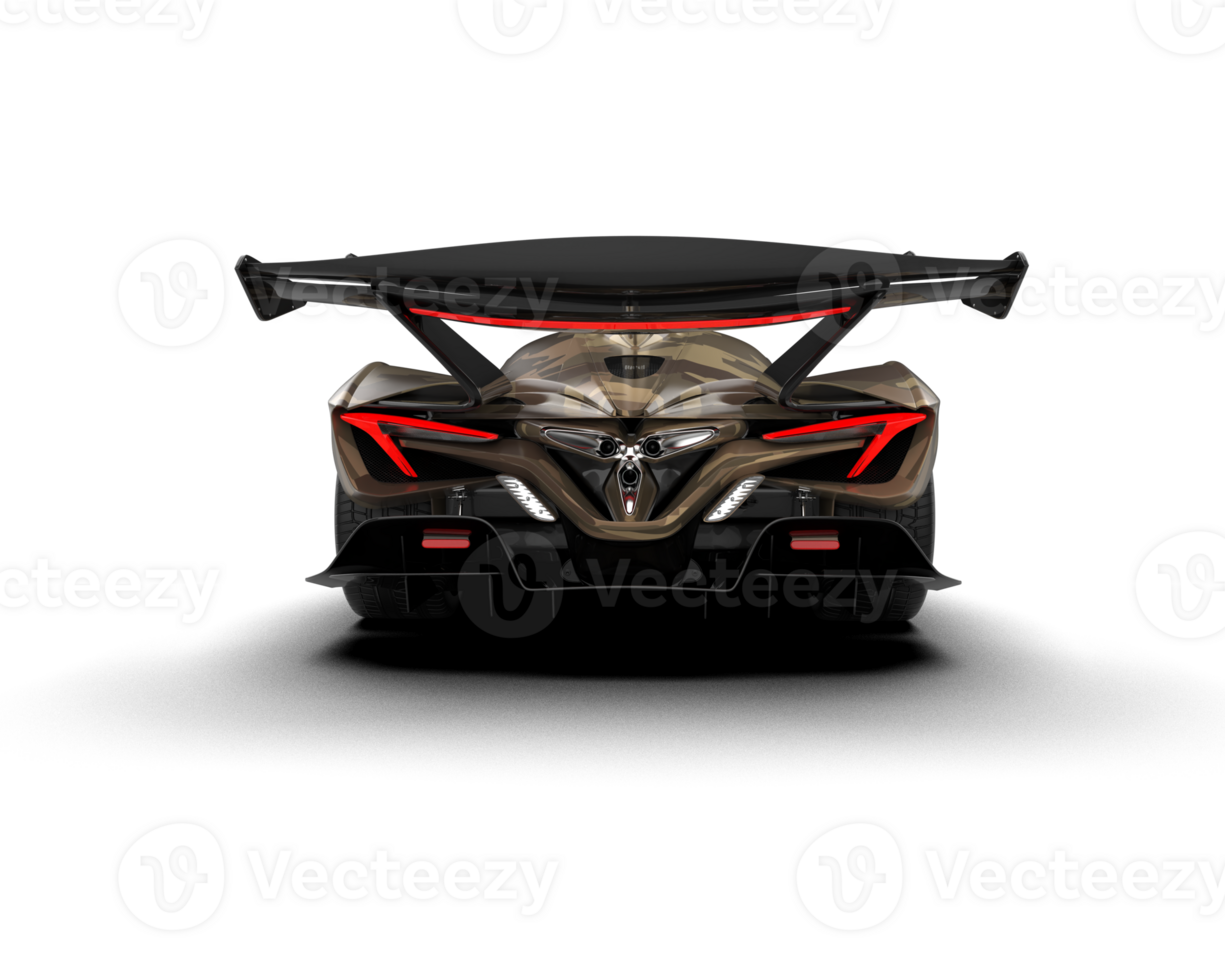 Realistic sport car isolated on background. 3d rendering - illustration png