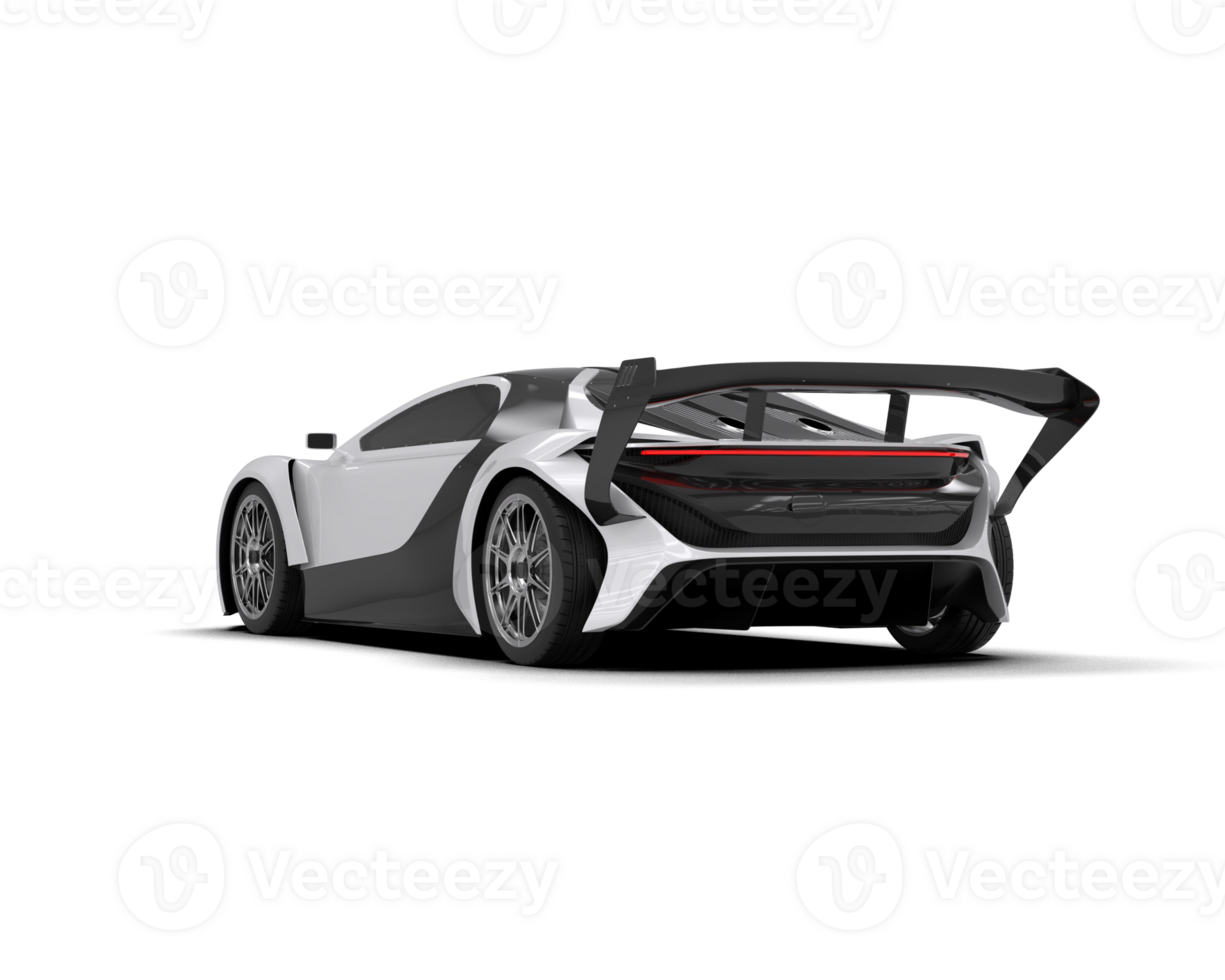 Realistic sport car isolated on background. 3d rendering - illustration png