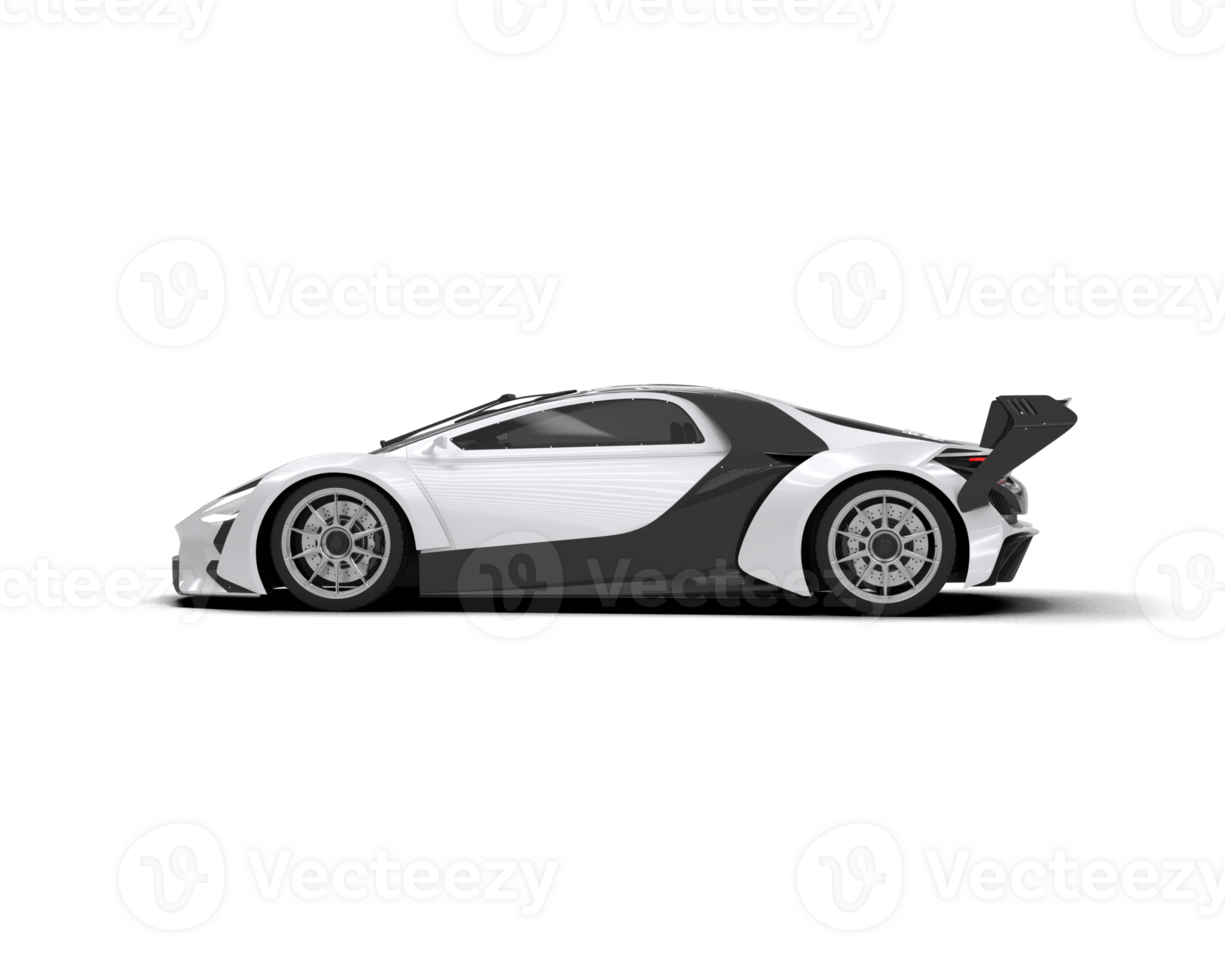 Realistic sport car isolated on background. 3d rendering - illustration png