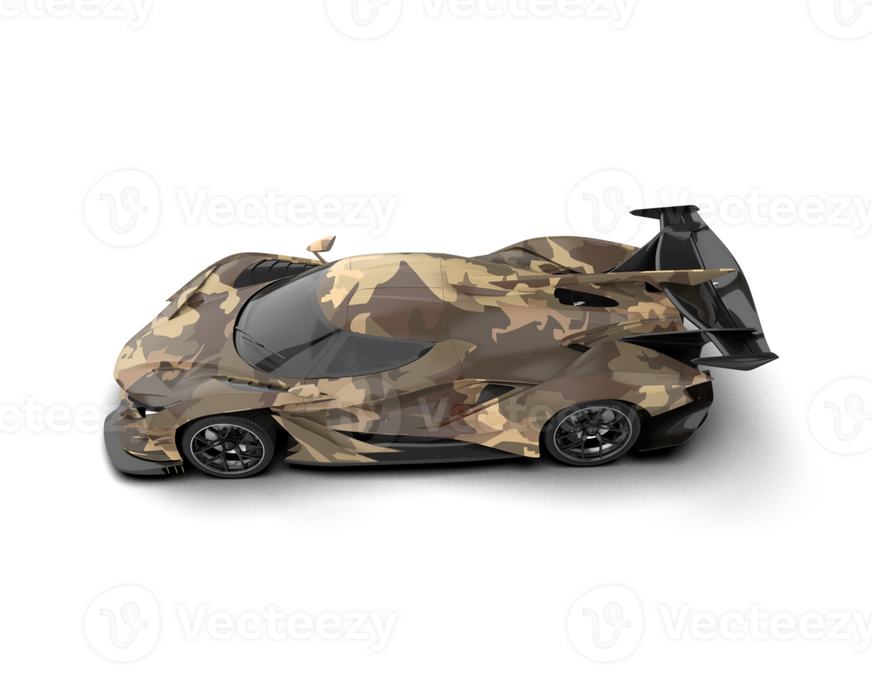 Realistic sport car isolated on background. 3d rendering - illustration png