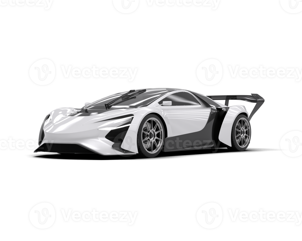Realistic sport car isolated on background. 3d rendering - illustration png