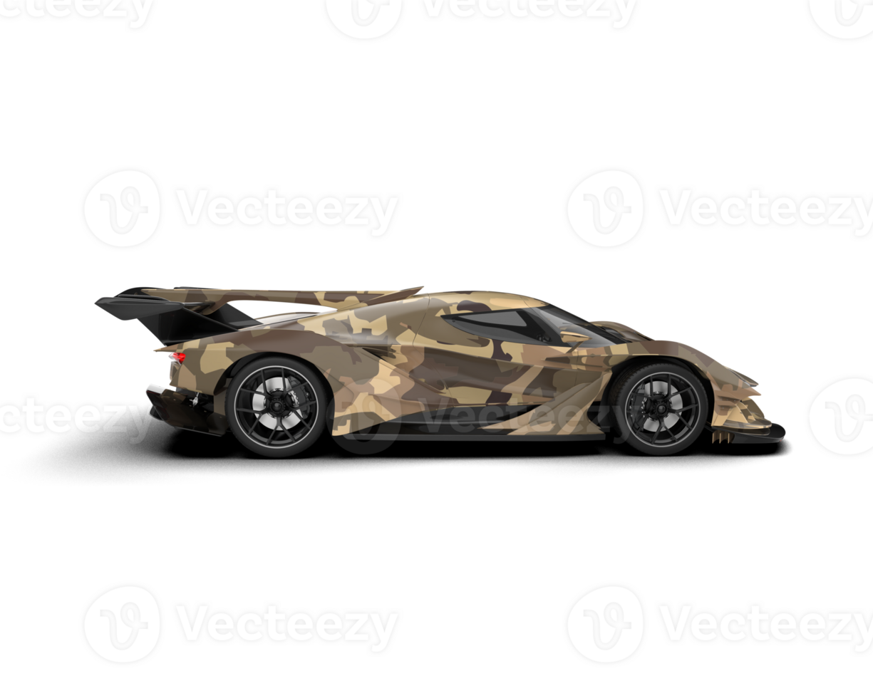 Realistic sport car isolated on background. 3d rendering - illustration png