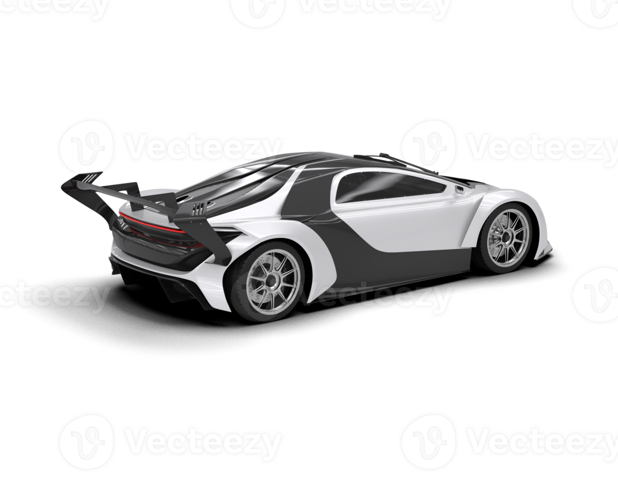 Realistic sport car isolated on background. 3d rendering - illustration png
