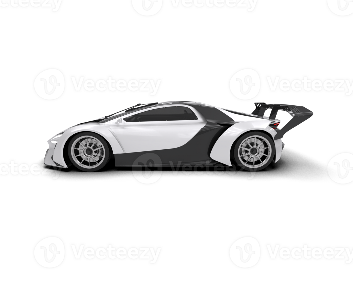 Realistic sport car isolated on background. 3d rendering - illustration png