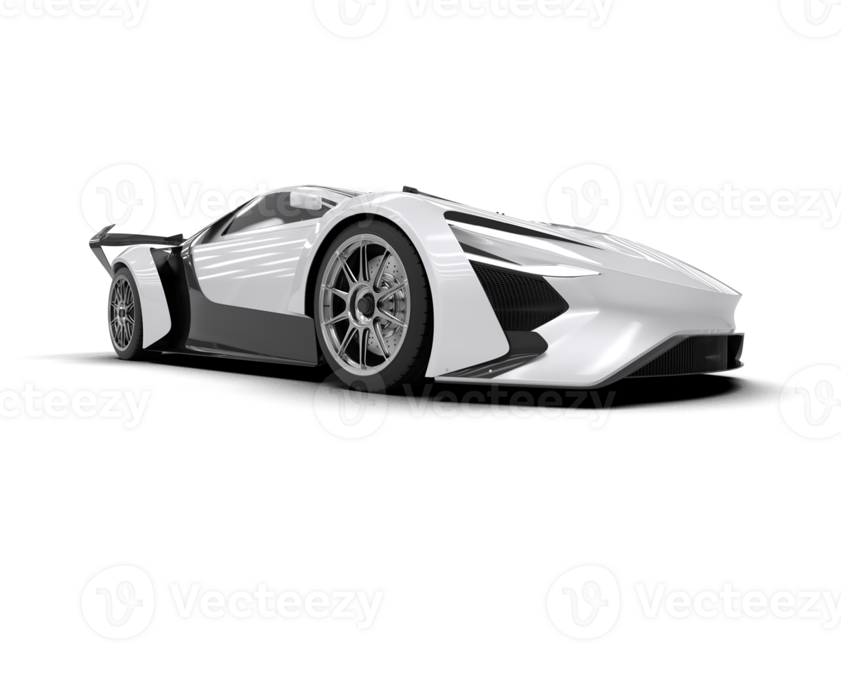 Realistic sport car isolated on background. 3d rendering - illustration png