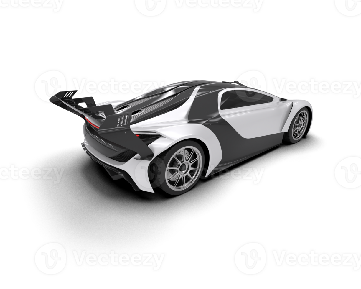Realistic sport car isolated on background. 3d rendering - illustration png