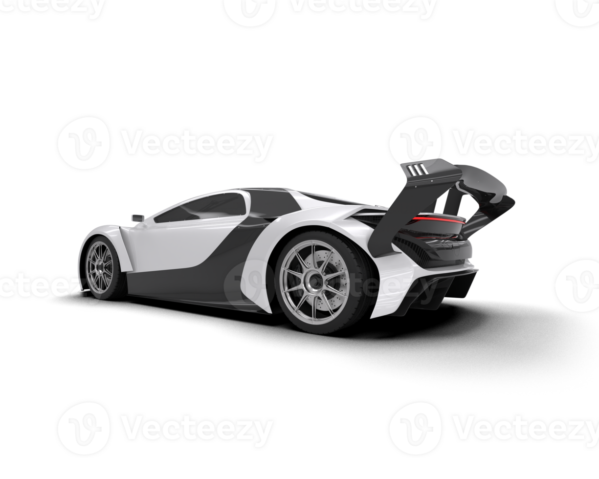 Realistic sport car isolated on background. 3d rendering - illustration png