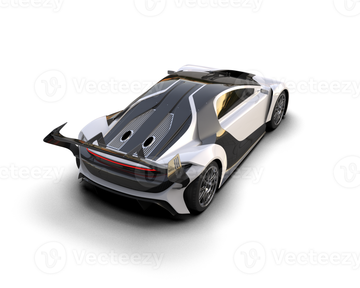 Realistic sport car isolated on background. 3d rendering - illustration png