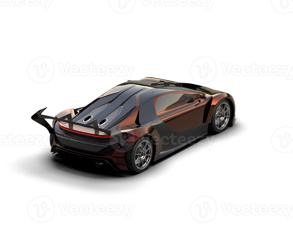 Realistic sport car isolated on background. 3d rendering - illustration png